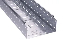 Лоток перфорированный 200х100 L 3000, цинк-ламельный