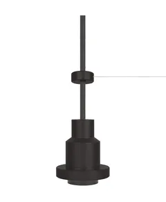1906 PENDULUM PRO BLACK 1*Е27 68*84mm (длина провода - 3000мм) - подвес светильник LEDV