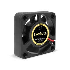 Вентилятор для корпуса 24В DC, 40x40x10 мм, 2pin, 7500RPM, 30dBA, подшипник скольжения