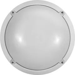 Светильник светодиодный ДБП-12w 6500К 900 Лм круглый пластиковый IP65 белый