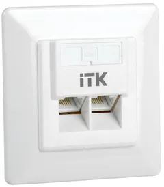 Внутренняя информационная розетка RJ45 кат.5E UTP 2 порта