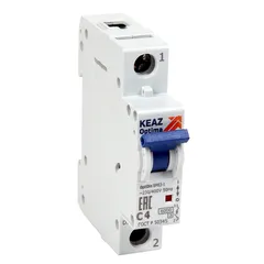 Выключатель автоматический двухполюсный 10А B 6кА AC OptiDin BM63-2B10-УХЛ3