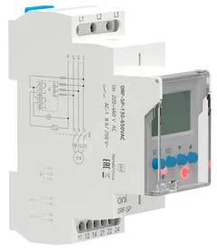 Реле контроля фаз ORF-SP 3 фазы 2 контакта 130-650В AC