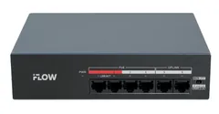 Коммутатор неуправляемый 4x100Мбит/с (RJ45 с PoE) , 2x100Мбит/с (RJ45) 35Вт
