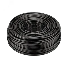 Кабель коаксиальный RG-6U, 75 Ом, CCS/Al/Al, 64%, OUT черный 100 м