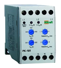 Реле контроля фаз РК-101 380В тип 01