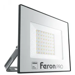 Прожектор светодиодный ДО-50w 6400К 5000 Лм IP65 черный .PRO