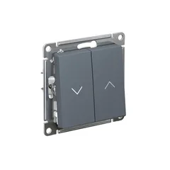 ATLASDESIGN 2-клавишный ВЫКЛЮЧАТЕЛЬ ЖАЛЮЗИ, 10А, мех., ГРИФЕЛЬ