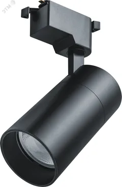 Светильник трековый светодиодный на шинопровод NLT-T1-1L-25W-840-BL-LED однофазный черный 25 Вт 4000К