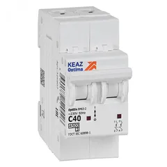 Выключатель автоматический двухполюсный 40А C 4,5кА AC OptiDin BM63-2C40-4,5-УХЛ3