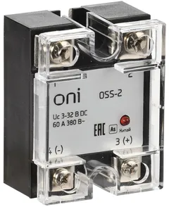 Реле общего назначения OGR-1 2C 24В DC со светодиодом и тестовой кнопкой