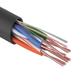 Витая пара U/UTP 4PR 24AWG CCA CAT5e PE OUT черный 305 м