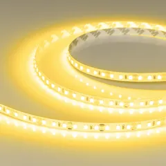 Светодиодная лента RT-A120-8mm 12V Yellow (9.6 W/m, IP20, 2835, 5m)
