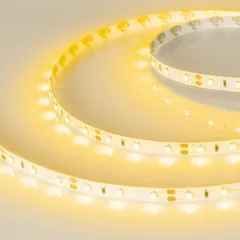Светодиодная лента RT-A60-8mm 12V Yellow (4.8 W/m, IP20, 2835, 5m)