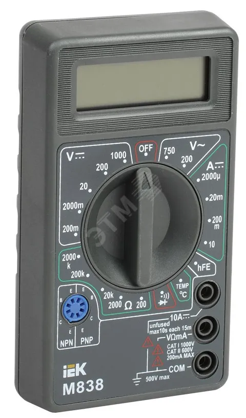 Мультиметр цифровой UNIVERSAL M838