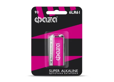 Элемент питания, крона 6LR61 Super Alkaline, блистер, 1шт.