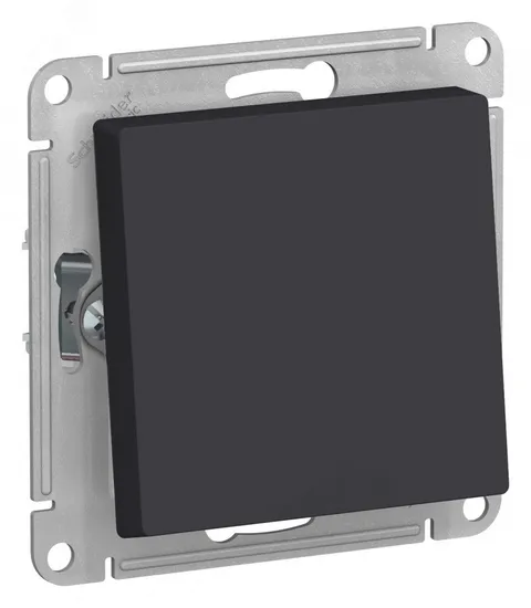 ATLASDESIGN AQUA 1-клавишный ПЕРЕКЛЮЧАТЕЛЬ IP44, сх.6, 10АХ, механизм, КАРБОН