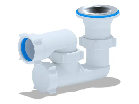 Сифон для душевого поддона АНИ 1 1/2'x40 регулируемый