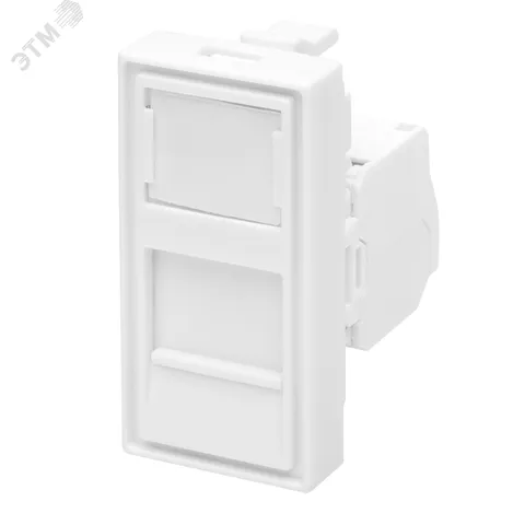 Модуль розетки 45х22,5 Mosaic в сборе UTP 8P8C    (RJ-45) cat.5e
