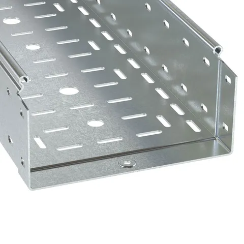 Лоток перфорированный 600х100 L 3000 толщ. 1,5 мм, горячеоцинкованный