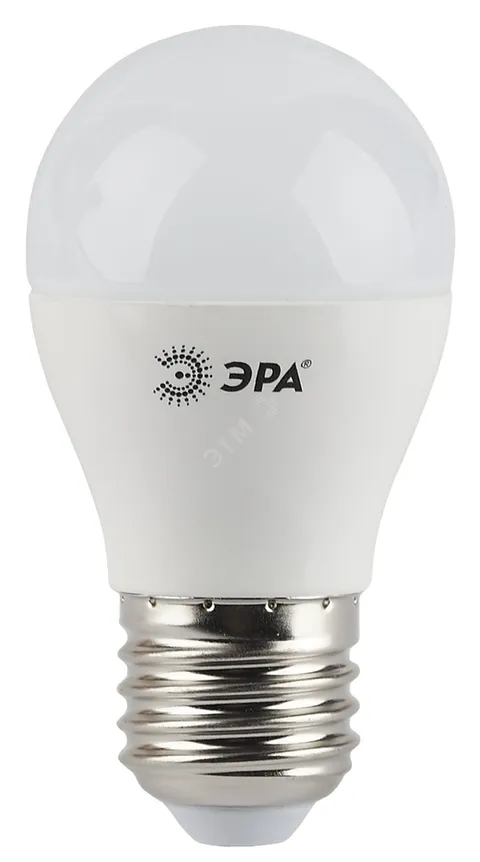 Лампа светодиодная LED 5 Вт 400Лм 4000К шар нейтральный E27 170-265В LED P45-5W-840-E27 Standart