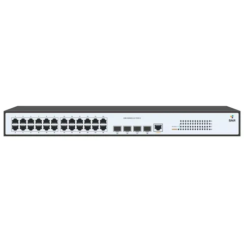 Коммутатор управляемый L2 24 порта RJ45/SFP 10 100 1000 Мб/с PoE 370Вт