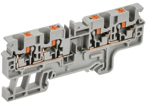 ARMAFIX Колодка клеммная CP4/4(E)D2 4х-проводная Push In с встроенным диодом