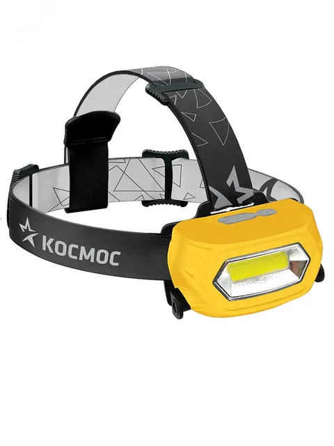 Фонарь налобный аккумуляторный, 3W COB LED, аккумулятор 3,7V 800mAh, 210Lm, 6 часов