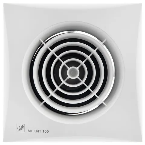 Вентилятор вытяжной Silent-100 CMZ со шнуровым выключателем