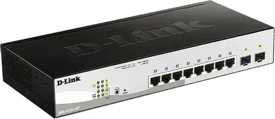 Коммутатор управляемый L2 10 портов RJ45/SFP 10 100 1000 Мб/с PoE 65Вт