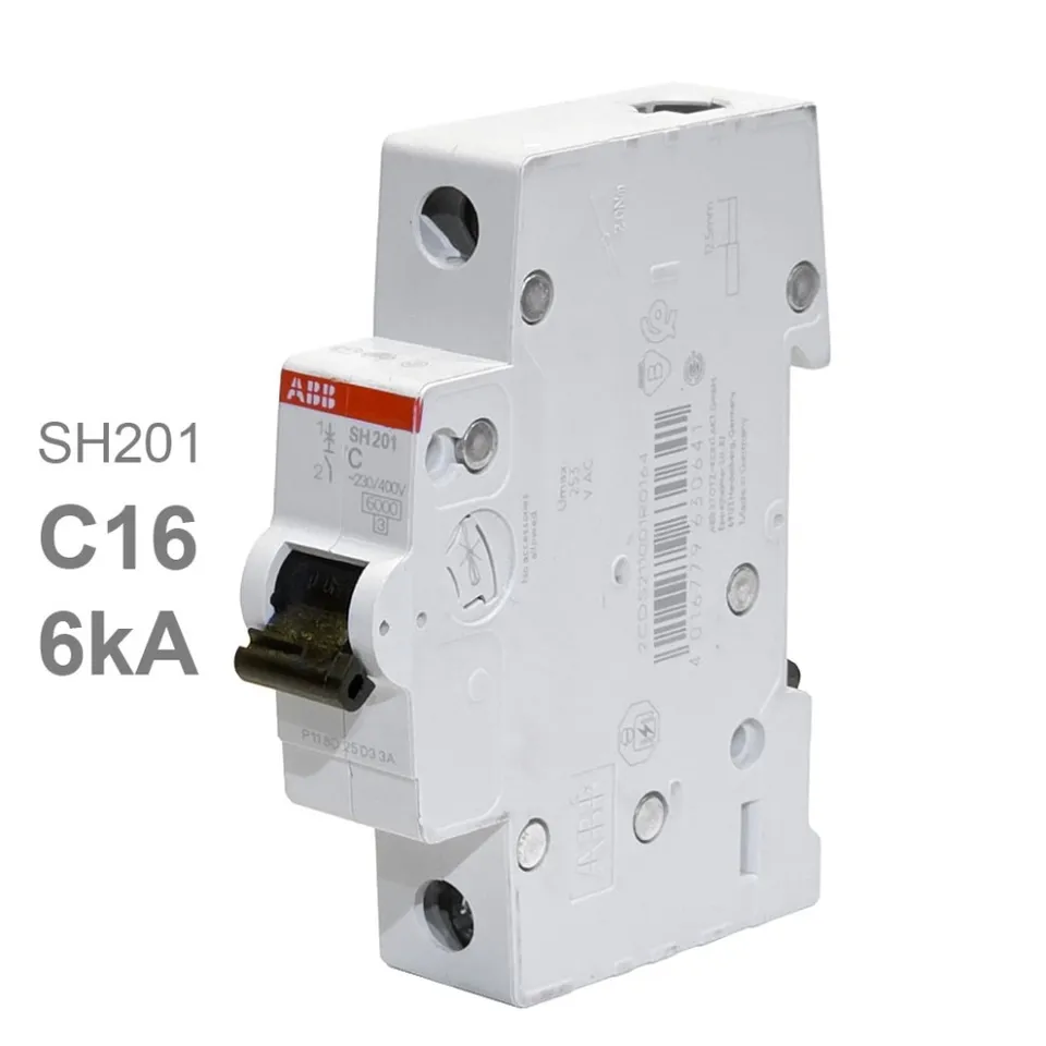ABB SH201 C16 — автоматический выключатель 1P 16 А, C, 6 кА