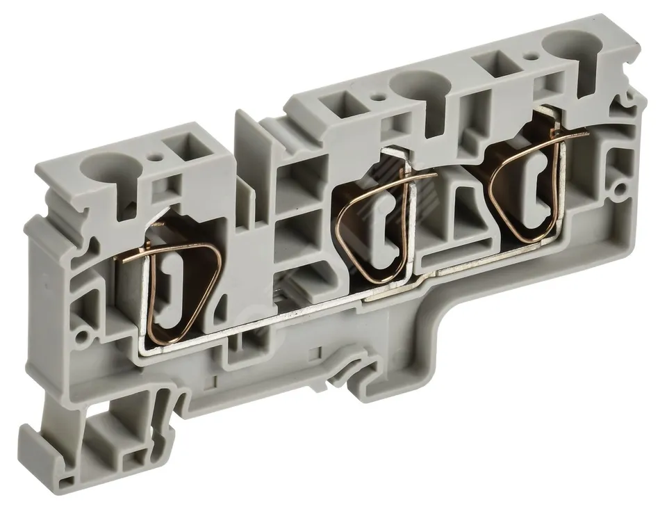 ARMAFIX Клемма пружинная CX10-3 10мм2 трехконтактная серая