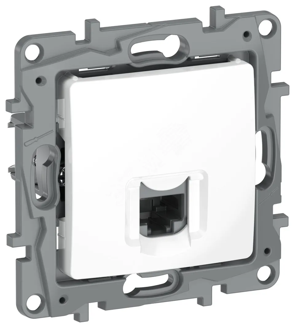 IEKETIKA Розетка компьютерная RJ45 категория 5Е UTP 6722411 белый