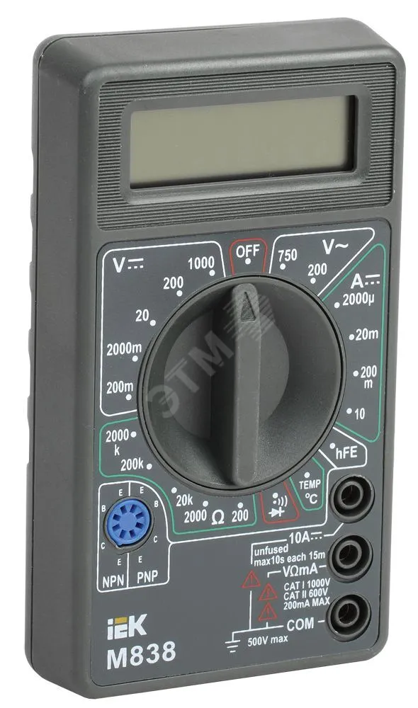 Мультиметр цифровой UNIVERSAL M838