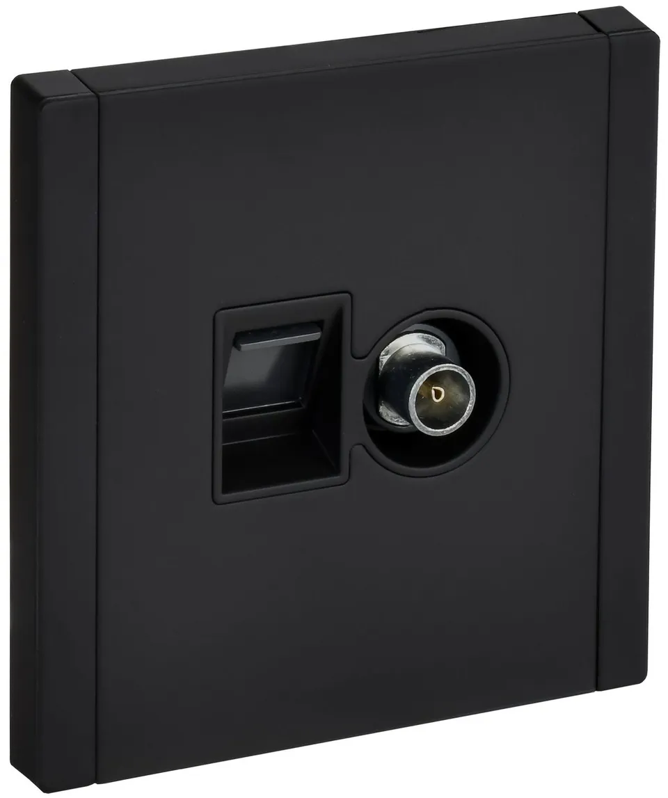 FLITE Розетка 2-местная RJ45/TV категория 5Е UTP РКТВ5е-2-0-ФлХ хаки