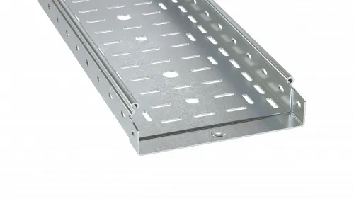 Лоток перфорированный 50x50х6000, 1,5 мм, цинк-ламельный