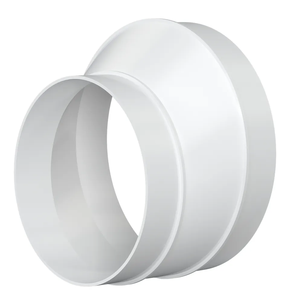 Соединитель пластиковый эксцентриковый для круглого воздуховода D80/100