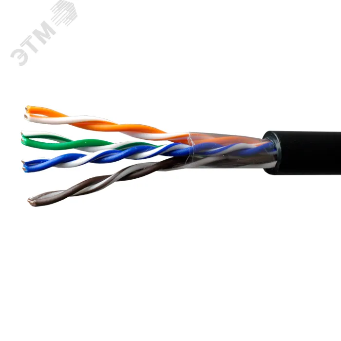 Витая пара U/UTP кат 5e 4x2xAWG24 Median Cu PE OUT
