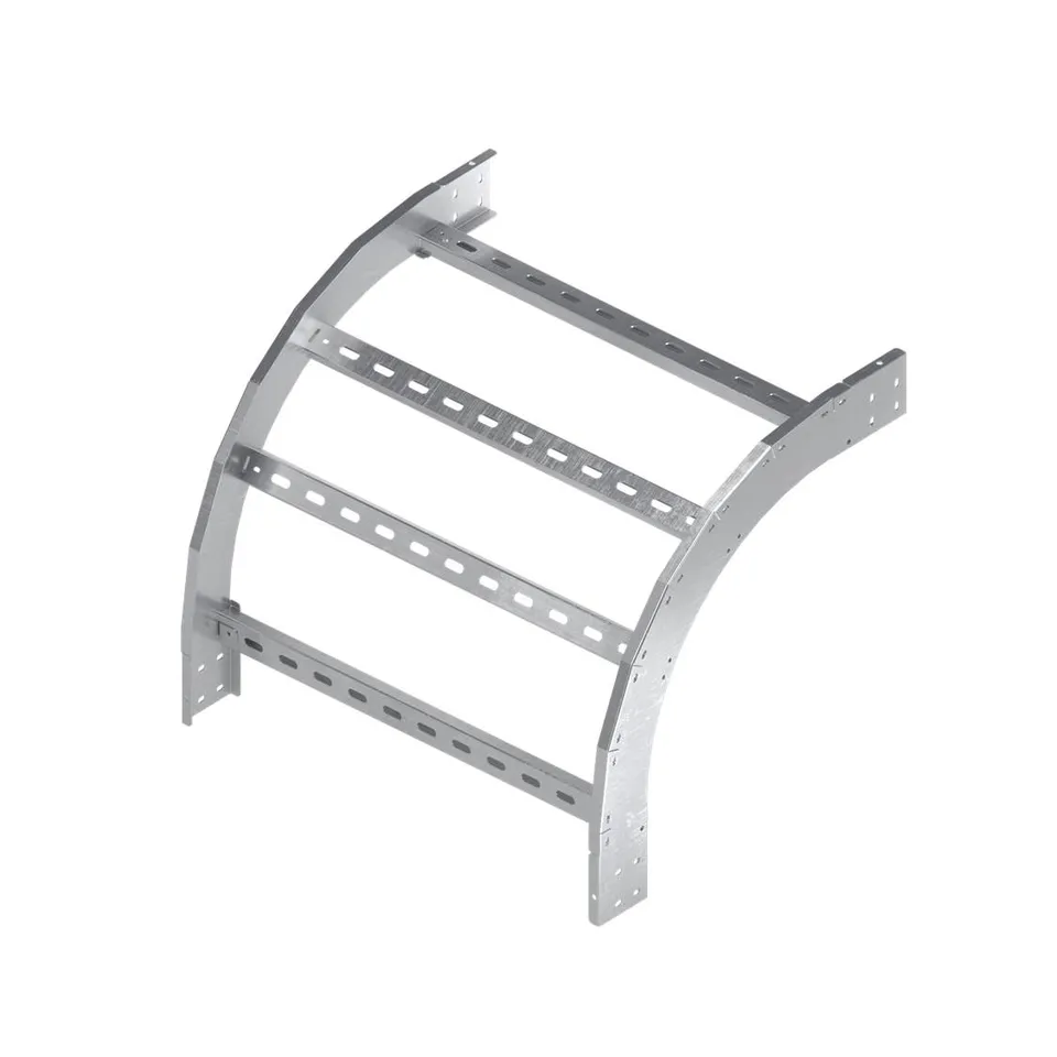 Угол вертикальный внешний 90 градусов 100х200 R600 цинк-ламельный в комплекте крепежные элементы соединительные пластины