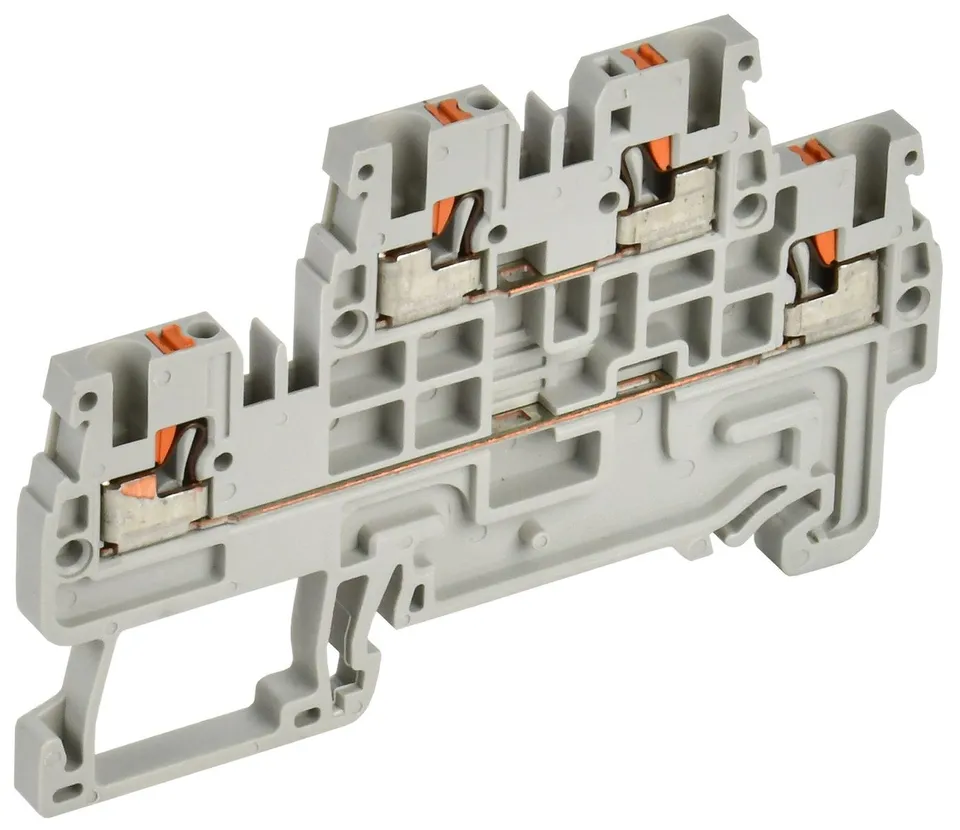 ARMAFIX Клемма пружин. Push-in CP-ML 2 ур. 1,5мм2 серая