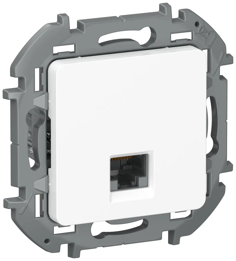 IEKINSPIRIA Розетка компьютерная RJ45 категория 5Е UTP 6738251 белый