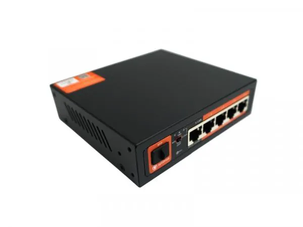 Коммутатор управляемый L2 с обл. упр. 4х1Гбит/с (RJ45 с PoE+) 1х1Гбит/с (RJ45) Uplink 1х1Гбит/с SFP Uplink 52Вт