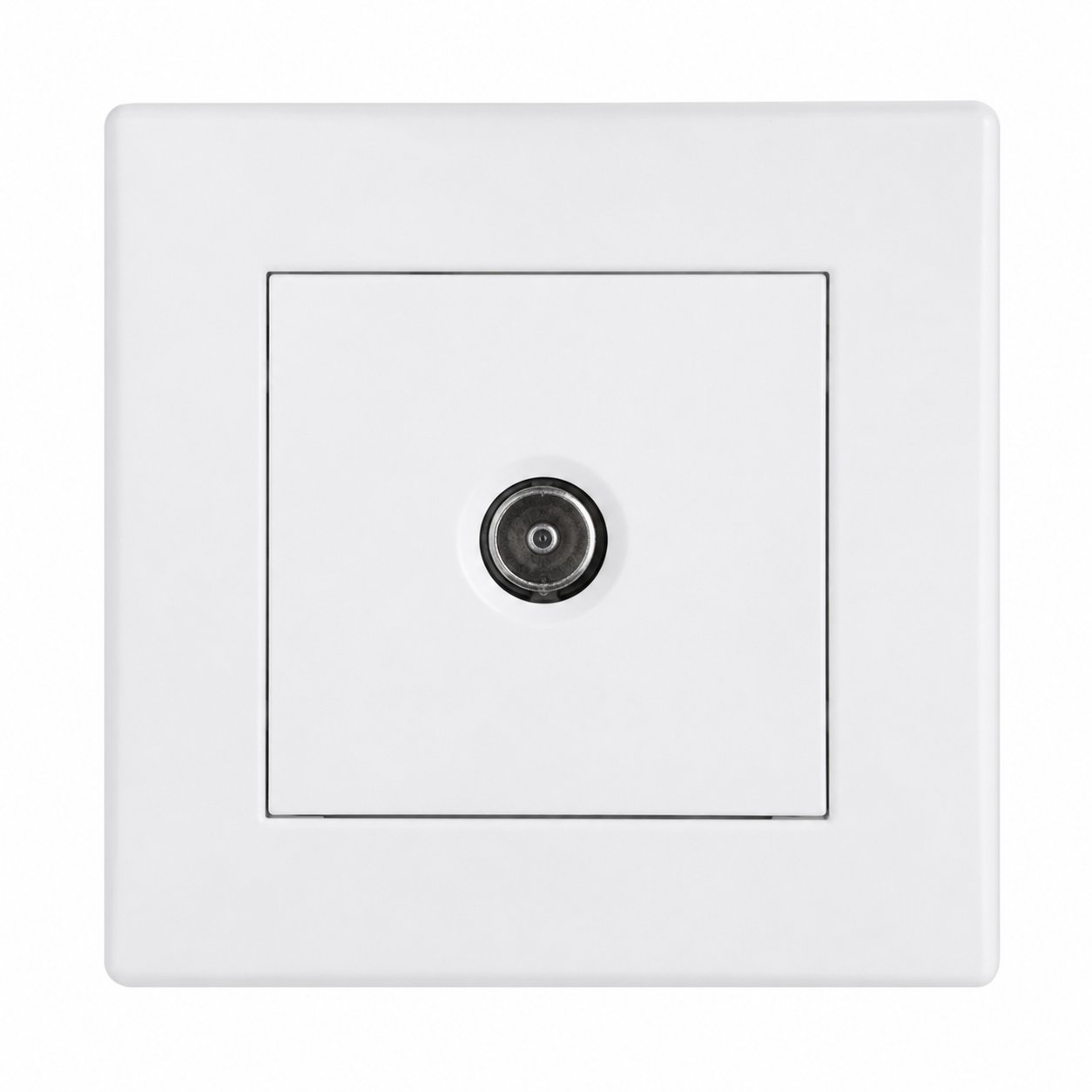 Розетка TV оконечная белая IEK