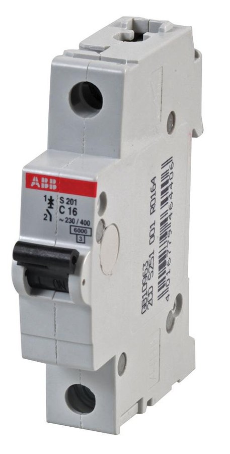 Автоматический выключатель 1P 16А C, ABB S201