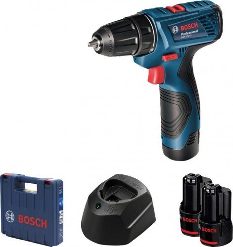 Дрель-шуруповёрт Bosch GSR 120-LI, 12 В, 2 АКБ, кейс