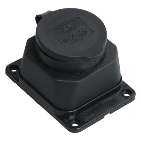 Розетка IEK ОМЕГА IP44 с крышкой 16А