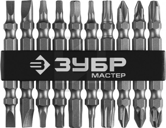 Набор бит ЗУБР Мастер 11 шт PH/SL/Torx
