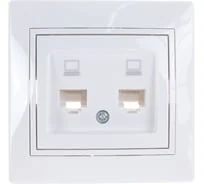 MIRA Розетка компьютерная RJ45x1 белая