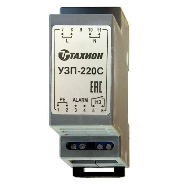 Устройство защиты питающих линий 230VAC, сигнализация отказа, -55° - +80°С, IP20,  89х58х35мм, на DIN-рейку (УЗИП, грозозащита)